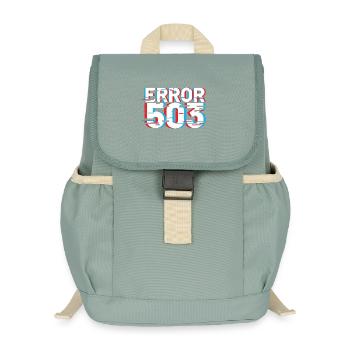 Fehler 503 Glitch - Kinder Recycelter Rucksack - Nebelgrün - Vorne