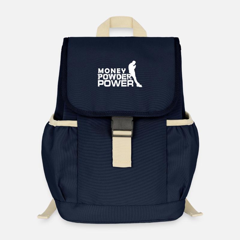 MPP blanc - Sac à dos enfant recyclé - bleu marine