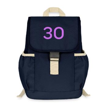 30 - Sac à dos enfant recyclé - bleu marine - Devant