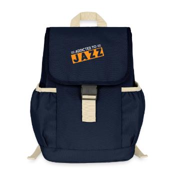Addicted to Jazz - Kids’ Recycled Backpack - navy - Front