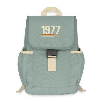 Vintage March 1977 - Kids’ Recycled Backpack - stonewash green - Front