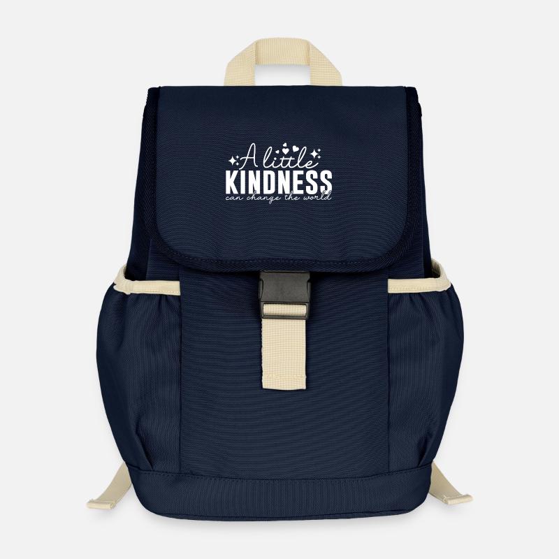 A Little Kindness – Freundlichkeit - Kinder Recycelter Rucksack - Navy