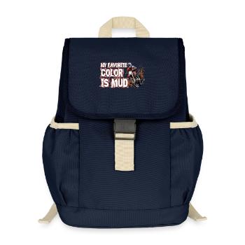 Meine Lieblingsfarbe Ist Schlamm - Kinder Recycelter Rucksack - Navy - Vorne