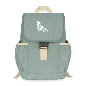 Die Seltene Schönheit des Distelfalters - Kinder Recycelter Rucksack - Nebelgrün - Vorne
