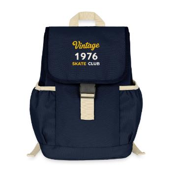 Vintage 1976 Skate Club Retro Geburtsjahr Geschenk - Kinder Recycelter Rucksack - Navy - Vorne