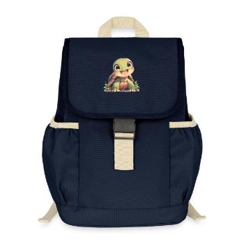Landschildkröten Landschildkröte - Kinder Recycelter Rucksack - Navy - Vorne
