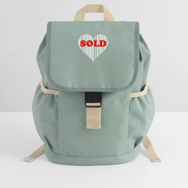 Herz Barcode Liebe – Sold Code Strichcode Geschenk Kinder Recycelter Rucksack