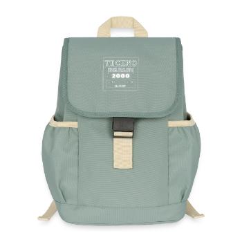 Techno Underground Club Logo - Kinder Recycelter Rucksack - Nebelgrün - Vorne