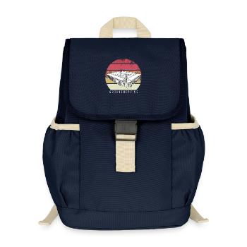 Groundhopping Fußball Stadion Fußballstadion Fan - Kinder Recycelter Rucksack - Navy - Vorne