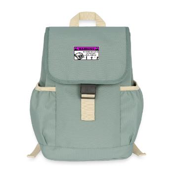 Turbo Avertissement Enfants  - Sac à dos enfant recyclé - vert lichen - Devant