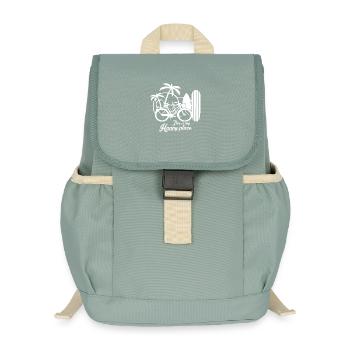 Dies ist mein glücklicher Ort - Kinder Recycelter Rucksack - Nebelgrün - Vorne