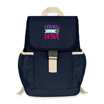 Stufe 5. Klasse - Kinder Recycelter Rucksack - Navy - Vorne