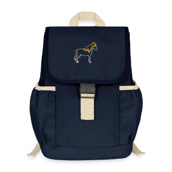 Chevaux Etalon islandais Arabe Chevaux islandais - Sac à dos enfant recyclé - bleu marine - Devant