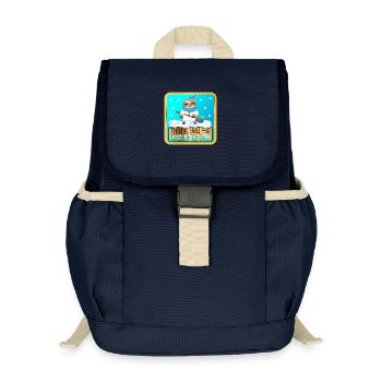 PELLETER LA NEIGE - MERCI PARESSEUX - Sac à dos enfant recyclé - bleu marine - Devant