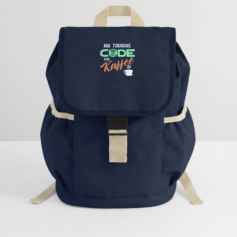 Code Développeur de déclaration Programmeur Ordinateur Sac à dos enfant recyclé