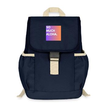 So Much Aloha - Kinder Recycelter Rucksack - Navy - Vorne