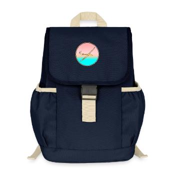 SEA SUNSET GLIDER - Kids’ Recycled Backpack - navy - Front