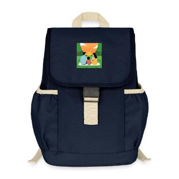 Sunset with the family - Kids’ Recycled Backpack - navy - Front