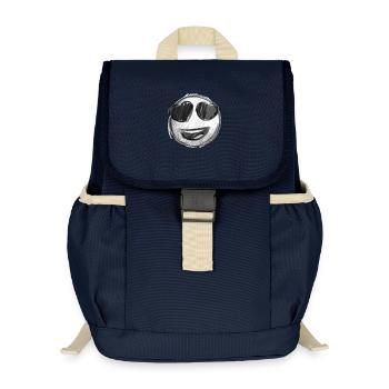 Emoji kiss heart love Emoji - Kids’ Recycled Backpack - navy - Front