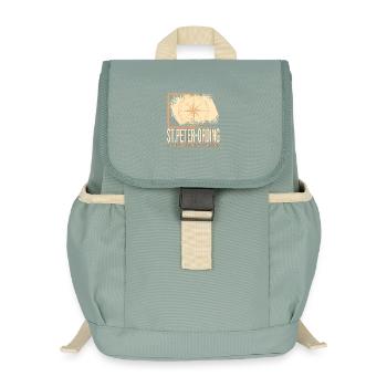 St Peter Ording Koordinaten - Kinder Recycelter Rucksack - Nebelgrün - Vorne