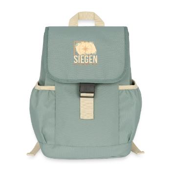 Siegen Koordinaten - Kinder Recycelter Rucksack - Nebelgrün - Vorne