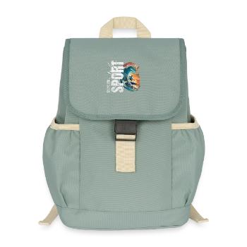 Eins mit dem Sport - Surfen - Kinder Recycelter Rucksack - Nebelgrün - Vorne