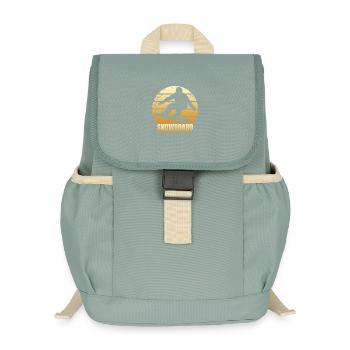 Snowboard Leidenschaft - Kinder Recycelter Rucksack - Nebelgrün - Vorne