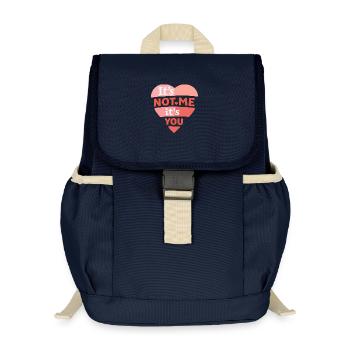 Es liegt nicht an mir, sondern an dir, lustiges Liebeszitat - Kinder Recycelter Rucksack - Navy - Vorne