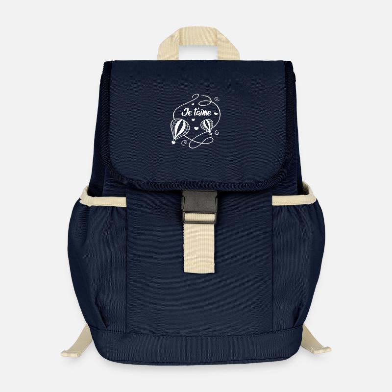 Ich liebe dich - Kinder Recycelter Rucksack - Navy