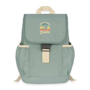 Requin-marteau Requin - Sac à dos enfant recyclé - vert lichen - Devant