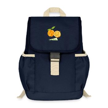 Orange Obst - Kinder Recycelter Rucksack - Navy - Vorne