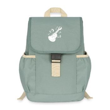 Ukulele Grafik - Kinder Recycelter Rucksack - Nebelgrün - Vorne