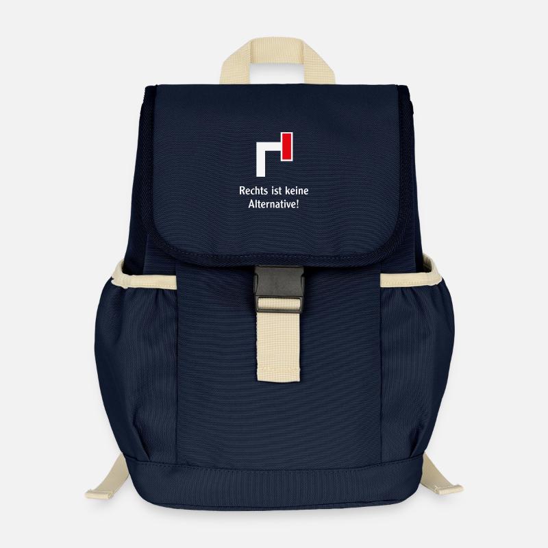 Rechts Ist Keine Alternative! (Gegen Rechts / V1) - Kinder Recycelter Rucksack - Navy