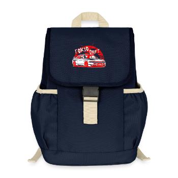 Tokyo Drift Car - Kids’ Recycled Backpack - navy - Front