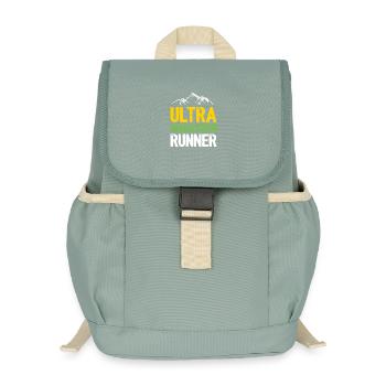 Coureur de marathon ultra - Sac à dos enfant recyclé - vert lichen - Devant