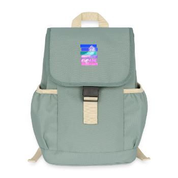Roller-skate - Kids’ Recycled Backpack - stonewash green - Front