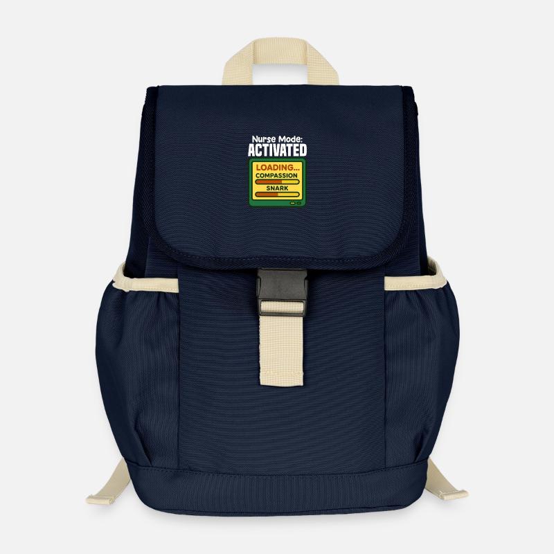 KRANKENSCHWESTER-MODUS AKTIVIERT - SCHWESTER-GESCHENK - Kinder Recycelter Rucksack - Navy