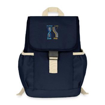 Biologielehrer Biologe Mikrobiologie Biologe - Kinder Recycelter Rucksack - Navy - Vorne