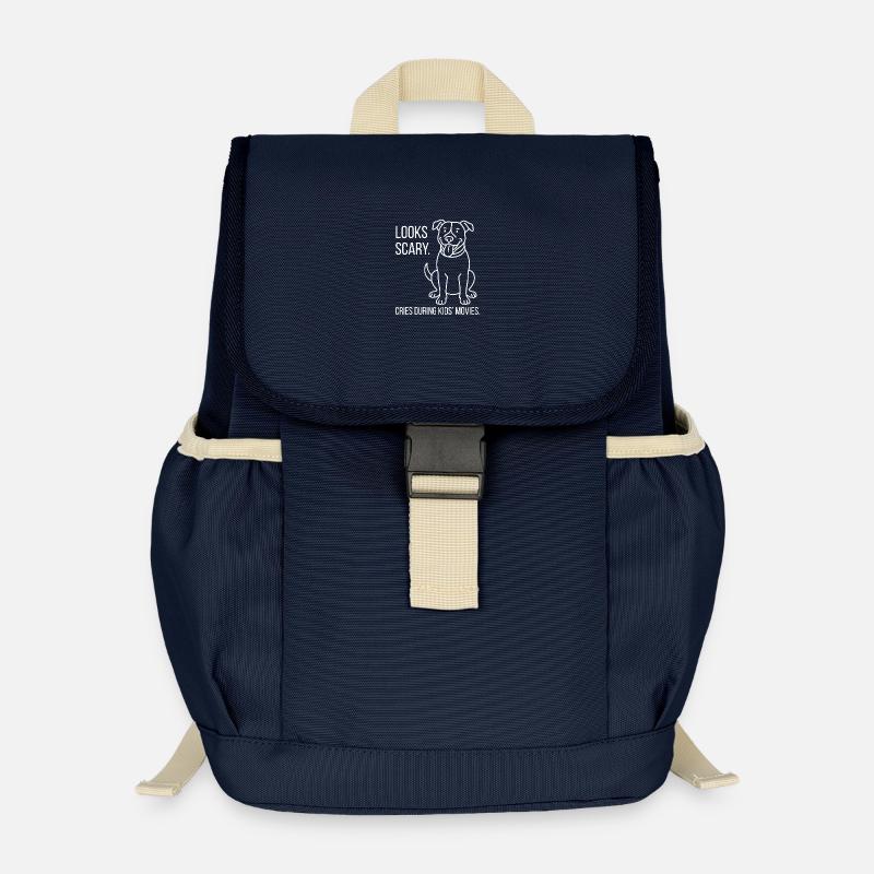 Pitbull Power - Strong, Faithful, Misunderstood - Kids’ Recycled Backpack - navy