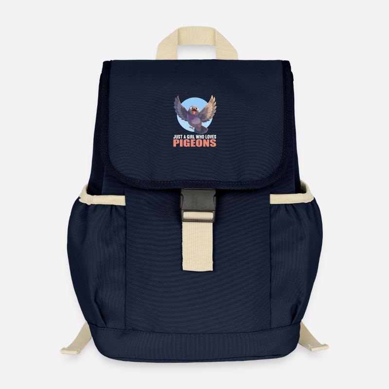 Pigeons Pigeon - Kids’ Recycled Backpack - navy
