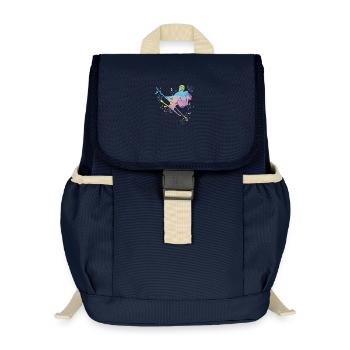 Ski alpin Sports d’hiver Ski nordique - Sac à dos enfant recyclé - bleu marine - Devant