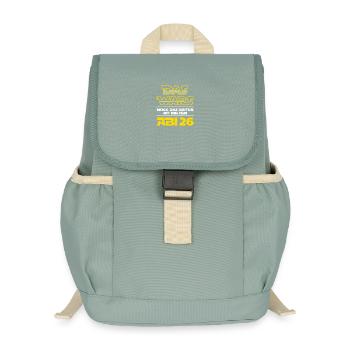 Das Wars | Abi 2026 - Abitur - Geschenk - Kinder Recycelter Rucksack - Nebelgrün - Vorne