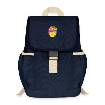 Riz gluant à la mangue pour les amateurs de gastronomie de fête en Thaïlande - Sac à dos enfant recyclé - bleu marine - Devant