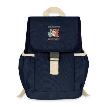 Pull de Noël moche - Sac à dos enfant recyclé - bleu marine - Devant