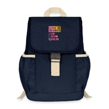 Bowling - Kids’ Recycled Backpack - navy - Front