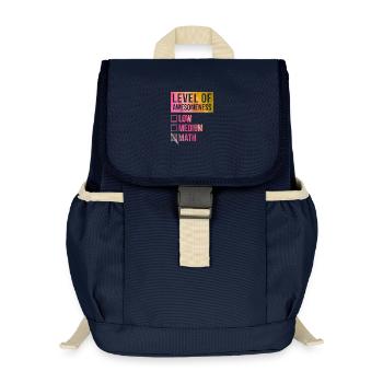 Mathematik - Kinder Recycelter Rucksack - Navy - Vorne