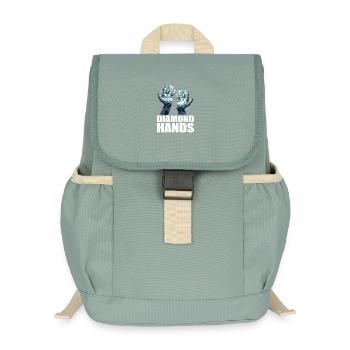 Diamond Hands Trading - Kids’ Recycled Backpack - stonewash green - Front