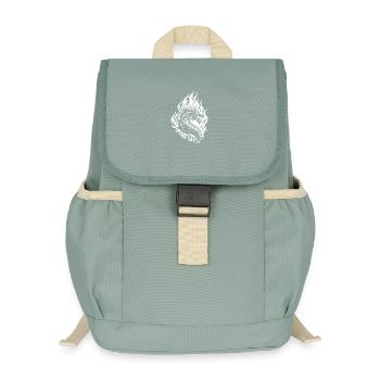 Drache Fantasy Feuerdrache - Kinder Recycelter Rucksack - Nebelgrün - Vorne