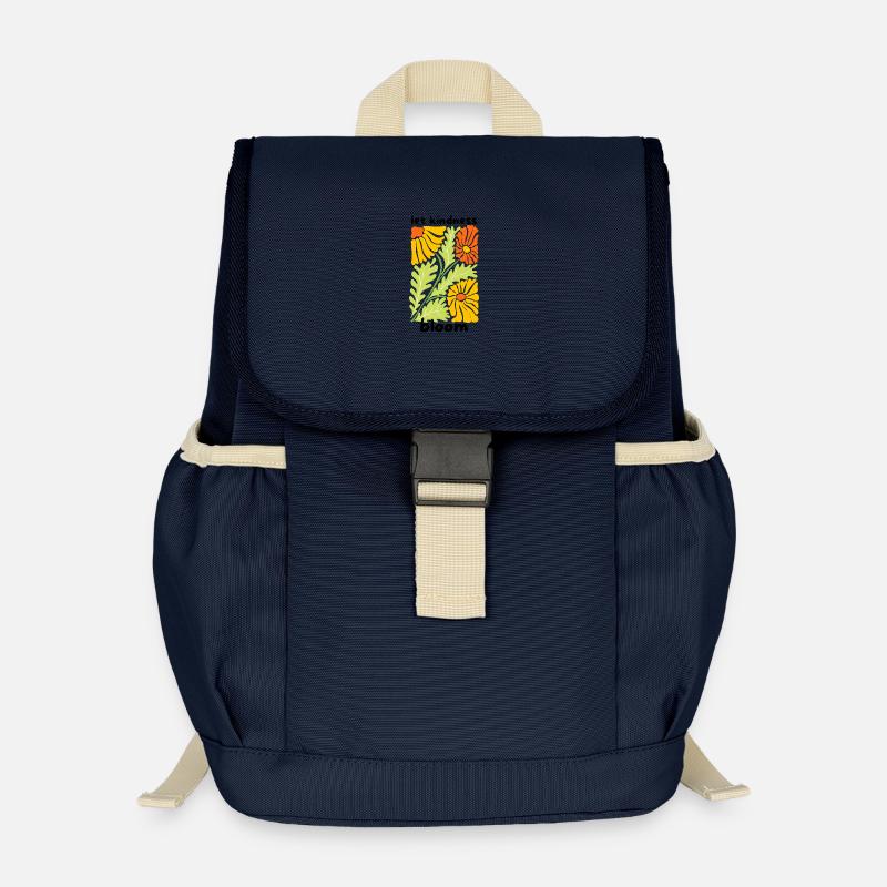 🌼 Let Kindness Bloom 🌼 - Kinder Recycelter Rucksack - Navy