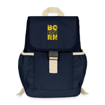 Geboren 1956 - Kinder Recycelter Rucksack - Navy - Vorne